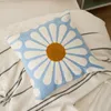 Kuddefodral Floral kuddeöverdrag 45x45cm Chic Daisy Mormor broderi Hemdekoration Kudde för bäddsoffa stol vardagsrum 220623