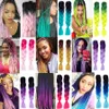 African Braids Synthetic Hair Extensions Gradient Color Dreadlocks Wig Ombre Braids