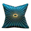 Cuscino cuscino/cuscino decorativo 45x45 cm Cuscini da ricamo nordico di lusso Coperture di lancio in oro nero blu casse di lancio per la camera da letto divano divano