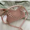 Bruid Rode Avondtas Handtassen Omgekeerde Driehoek Tassen Handvat Hand Pouch Mode Crossbody Tas Vrouwelijke Tote Dikke Ketting Dame Satchel