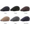 Retro Beret Hats for Man Autumn zima wełna wełna mężczyźni płaskie czapki wspinaczkowe ciepłe kolorowe kolory gazeta Sprzedawca kapelusz kobiet czapka J220722