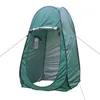 1Person Portable Privacy Shower Toilet Camping Pop Up Tent UV Function Outdoor Dressing Photography Green & Blue Fishing WC H220419