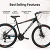 US Warehouse Elecony 26 -Zoll Aluminium Mountainbike, Shimano 21 Speed ​​Mountain Bicycle Dual -Scheibenbremsen für Frau Männer Erwachsene Herren Frauen T0420