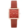 Wristwatches Gaiety Brand Fashion Women Women Satan Square Square Leather Band Bracelets Rates