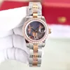 Fashion Mechanical Elegant Ladies Watch 28mm rostfritt stål Rem Sapphire Crystal Oyster Perpetual Designer Watch Luxury Watches Populära högkvalitativa 22