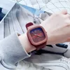 Armbanduhren Mode Frauen Uhren Männer Quadrat Zifferblatt Silikon Mesh Gürtel Armbanduhr Montre Femme frauen Uhr Uhren Para MujerWristwatch