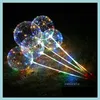 Favor de fiesta Suministros para eventos Festivo Home Garden Led Bobo Balloon con Stick String Light Dhi3W