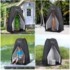 Volledig automatisch 6.6ft draagbare pop -up douche privacy tent ruime kleedkleedkamer voor toiletcamping fietsen strand H220419