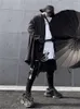 Мужские траншевые пальто мужская черная нерегулярная ниша.