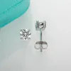 Stud Anu 4mm D Color Moissanite Diamond Classic 925 Sterling Silver Earring for WomanStud Mill22