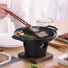 Mini BBQ Grill Fornello ad alcool giapponese Una persona Home Barbecue senza fumo Piastra da forno per esterni Fornello per arrosti Utensili per carne 220809