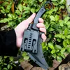 Cuchilla con mango de acero para acampar al aire libre Cuchillo EDC Cuchillas de lavado Karambit fijas de calidad superior Garra completa con cuchillos Kydex