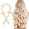 Modelador de cabelo sem calor para dormir durante a noite, sem calor, cachos de seda, faixa de cabeça e hastes flexíveis, acessórios 2203041597429