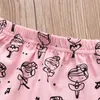 3pcs bambine da bambina set di outfit neonati lettera papà bambina top pantaloni rosa fascio di fase della moda nata abiti 220326