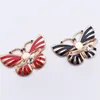 Metal color butterfly Cell Phone Mounts Holders Ring Buckle Lazy Bracket Universal 360 degree rotating Desktop Stand