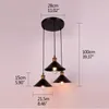 Подвесные лампы Черный E27 Современный промышленный 3 света люстры железная окрашенная полоса/потолочная тарелка диска гостиная кухня эль Ламппе