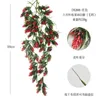 Artificial Greenery Outdoor UV Resistant Fake Hanging Plant Eucalyptus Pine Vines Christmas Wreath Decor