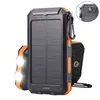 Solar Power Bank MAH wasserdichte tragbare Solarladegerät Power Bank externe Batterie -Power Bank mit LED Camping Light J2205312583967