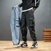 Män joggare last denim byxor baggy harem japanska streetwear styke manlig ankel hajuku casual hip hop jeans byxor 220328