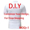 3D EU US Custom Size Summer Polo Shirt Men Kort ärm DIY -trycktröjor Män släpper ERS 220704