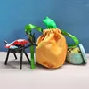 Halloween Velvet Pumpkin Bag Party Trick or Treat Basket 13x15cm Candy Tote Bag Festival Decoration Chocolate Storage Bucket