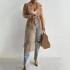 Giacche da donna Camicia Cappotto Filato a rete Trasparente Primavera Estate Allacciatura lunga da indossare tutti i giorniDonna