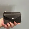 Brieftasche Kartenhalter Recto Verso Karten Tasche Damen Reißverschluss Geldbörse Mode Echtes Leder Lammfell Klappe Mini Geldbörsen Damen Geldbörsen 2685