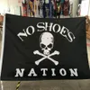 Nation No Shoes Custom Flag Flying Design 3x5 ft 100D Polyester Banners with Two Metal Grommets239Y