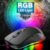 V6 الفئران السلكية rgb led الخلفية 4000dpi بصري usb مريح الألعاب ماوس المحمولة مريح الكمبيوتر الصامت pc gamer سطح المكتب المحمول