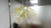 Handmade Blown Glass LED Chandelier Lamps Contemporary Type Elegant Art Design Decoration