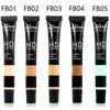 5 färger professionell bas makeup cover face foundation concealer contour cover palette vattentät primer kosmetik