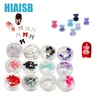 60st 3D Nails Sticker Kit för DIY Art Decorations 12Colors Bears Manicure Accessories Bow Nail Decor Set Supplies