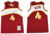 Mitchell e Ness Basquete 4 Spud 8 Steve Webb Smith Jerseys Retro Ed 44 Pistol Dikembe 55 Mutombo 1996-97 Verde Preto Vermelho Branco Amarelo