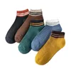 Socks & Hosiery 5Pairs/lot Summer Parallel Bars Women Breathable Casual Striped Ladies Comfortable Boat Cotton High QualitySocks
