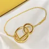 Luxury Exquisite Bracelet Brand Designer Chain Bracelet Plated 18k Circle High Quality Gold Jewelry For Women