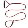 Dog Collars & Leashes Pet Leash Wearable Nylon Braid Traction Rope Adjustable Non-sticky Hair Belt
