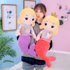 Kreative schöne Meerjungfrau Plüschtiere Schlafkissen Puppe Spielzeug Actionfigur große Mädchenpuppe Großhandel