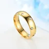 Женская нержавеющая сталь Микро-сат-циркон кольцевая полоса пальцы алмаз кольца кольца модные украшения для мужчин Женский подарок