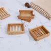 Bamboo Soap Holder Household Hotel Toilet Square Soaps Dish Natural Originality Shower Room Accessories