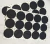 Round Black Gummi Coaster Pad Självhäftande Cup Bottom Stickers för 15oz 20oz 30oz Tumblers Skyddande icke-glidkuddar SN4940