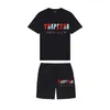 Marke TRAPSTAR Herrenbekleidung T-Shirt Trainingsanzug Sets Harajuku Tops T Lustige Hip Hop Farbe T-Shirt Strand Casual Shorts Set 220708