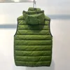 Tide Fluffy Puffy Gilet Alta qualità Ins Gilet da uomo staccabile con cappuccio e piumino caldo