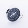 100 stks Outdoor Gadgets Metalen Aluminium Mini Pocket North Compass voor Camping Wandelen Wandelaar Buitensporten Navigator Zilver 44mm