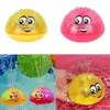 DHL 2 Cute Designs LED Flash Bath Toy Ball Induction Sprinkler Baby Shower Shower Head Kids Bathroom Toys Wholesale