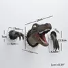 3D-Dinosaurier-Simulationsornamente, Velociraptor-Set, Kunstharz-Wandaufkleber, Atmosphäre, Dekoration, Requisiten, geeignet für Partymöbel 220613