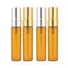 Glazen hervulbare fles leeg helder bruin aluminium drukpomp draagbare cosmetische verpakking parfum spray monster flacons 5 ml 10 ml