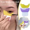 Göz Makyaj Yardım Muhafız Profesyonel Göz Farı Eyeliner Şablonu Maskara Paketi Kaş Eyeliner Shaper Assistant Güzellik Aracı