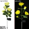 Decoratieve bloemen Kransen Solar Simulatie Rose Bloemlicht Huisverlichting Tuinwerf Lawn Nachtlamp Waterdicht Landschap Lichtdecoratief