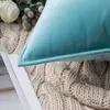 Kussen / decoratief kussen Nordic dikke fluwelen gooi cover home decoratieve kussen voor sofa bed couch moderne effen kleur vierkante zaak
