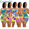 Dames Strapless Jumpsuit Zomer Rompertjes Mode Sexy Off Shoulic Elastic BH Letter Printing Bodysuit